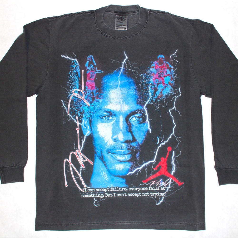 STYLEZ L.A. JORDAN SHIRT 
DTG PRINTED ON A SHAKA GARMENT DYE SHIRT NEW